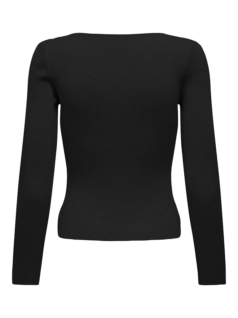 V-NECK PEARL KNIT
