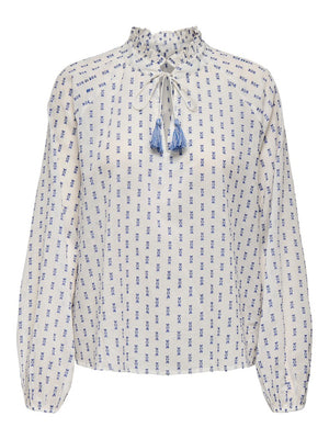 ONLGISELLE O-NECK TIE SHIRT