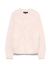 JADA O-NECK CABLE PULLOVER