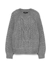 JADA O-NECK CABLE PULLOVER