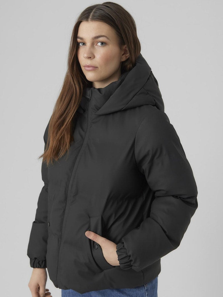 SHORT COATED JACKET