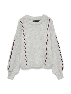 ILINA O-NECK HANDSTITCH PULLOVER
