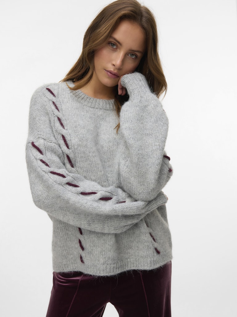 ILINA O-NECK HANDSTITCH PULLOVER