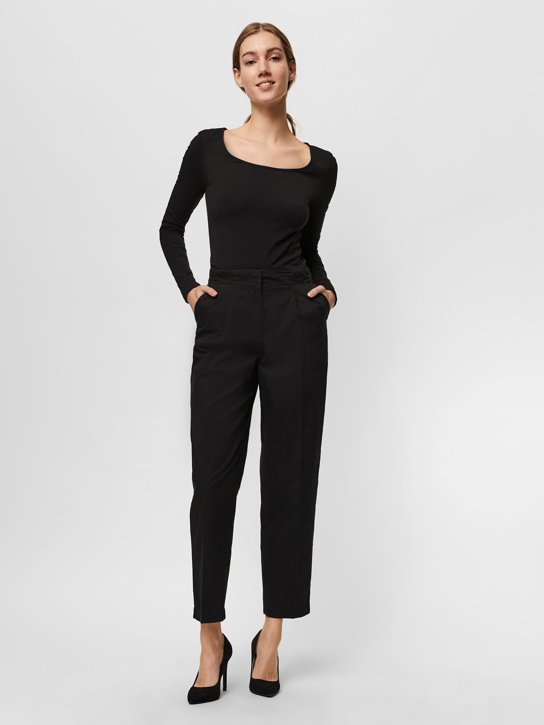 HIGH RISE LOOSE ANKLE PANT