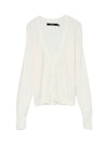 SHORT V-NECK CARDIGAN