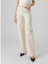 TESSA HR WIDE JEANS ECRU