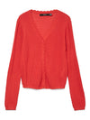 POINTELLE V-NECK CARDIGAN