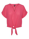 GABBI SS CROPPED TIE TOP